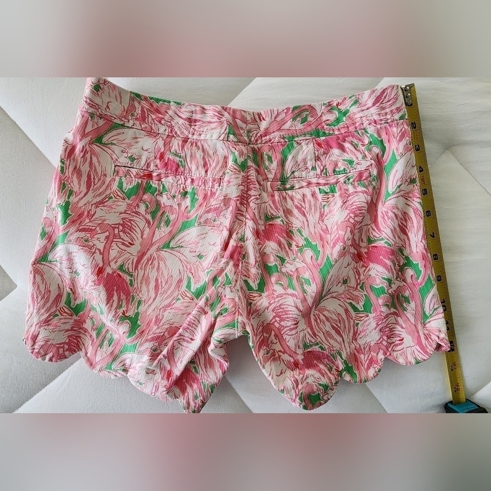 Lilly Pulitzer Buttercup Short Pink Flamingo Print 00 - Picture 5 of 5